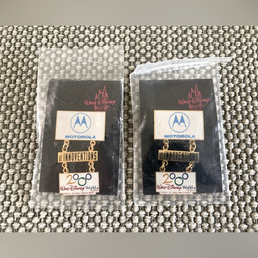 Disney Epcot pins $30each or 2 for $50 Motorola innovations 2000 Pins